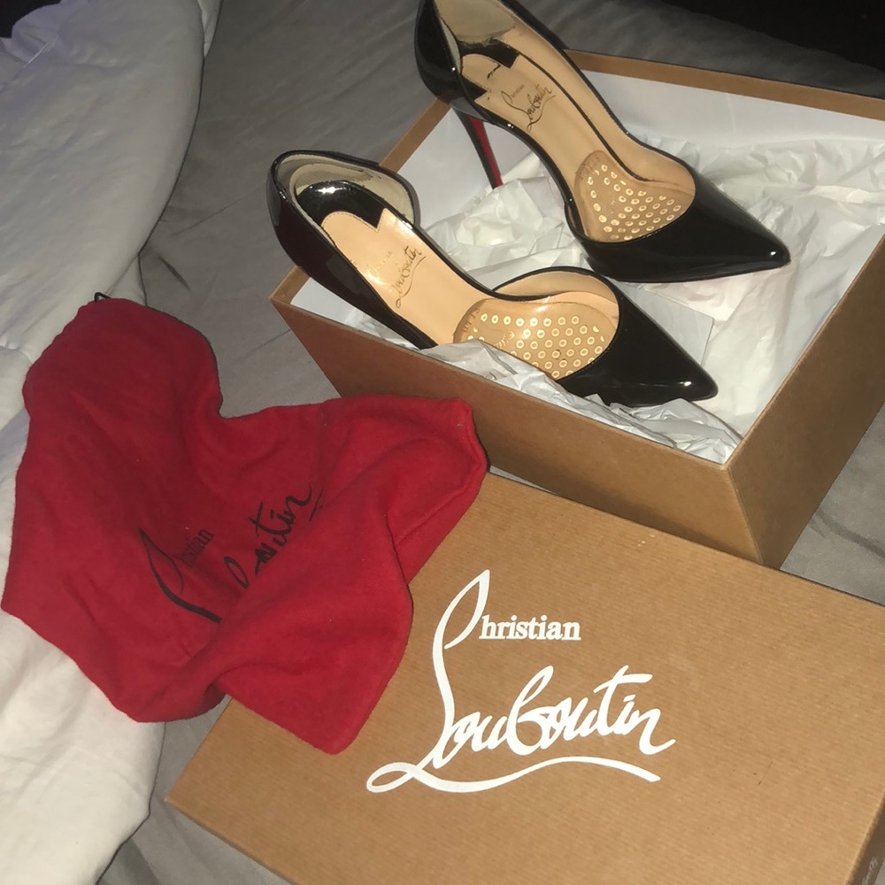 Christian Louboutin IRIZA 100 Patent Black!